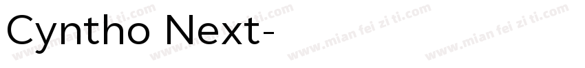 Cyntho Next字体转换